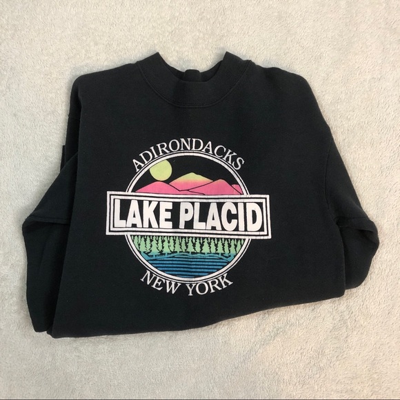 Vintage 80s après-ski graphic pullover sweatshirt - Picture 6 of 6